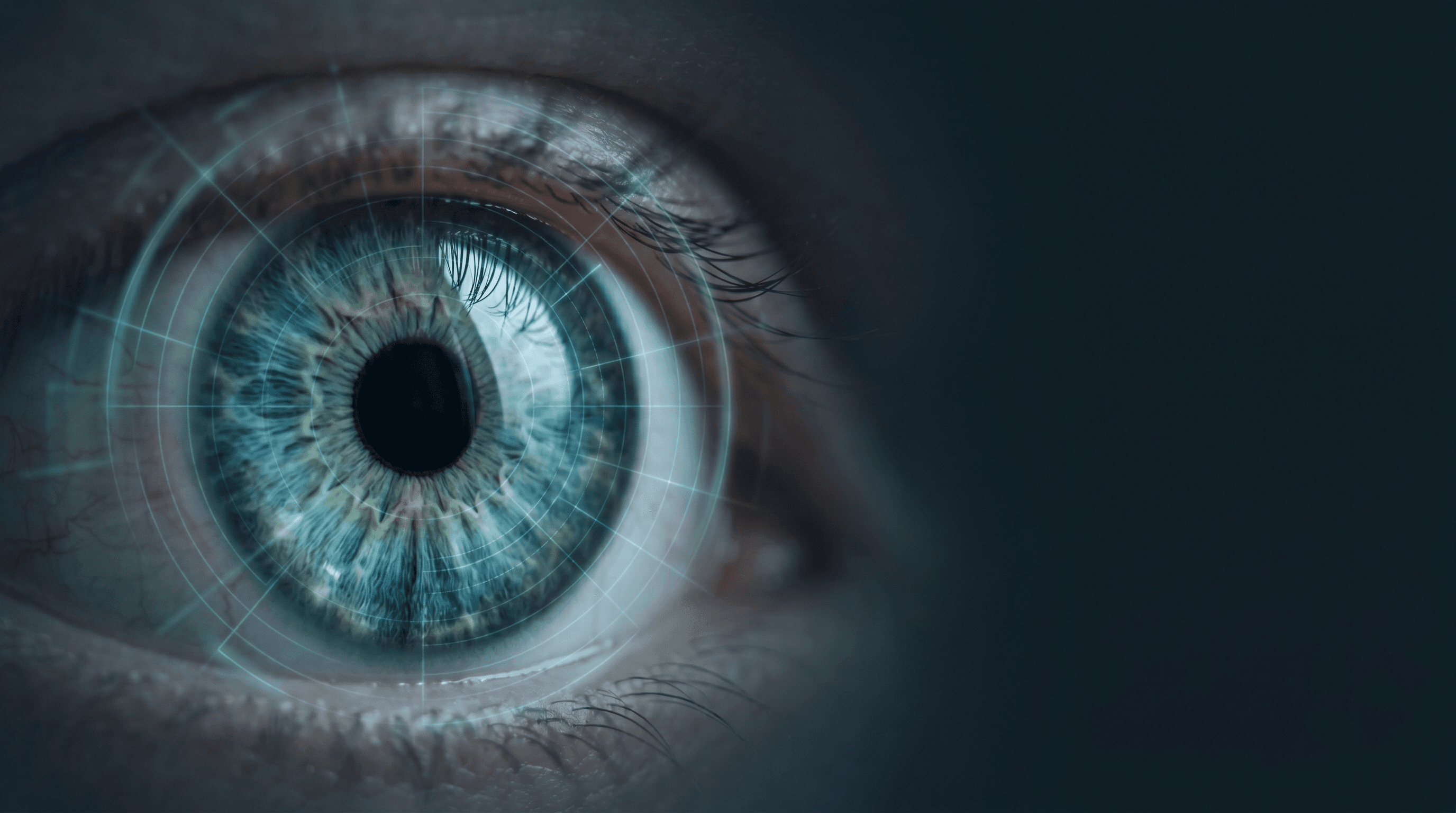 A human eye being read by AI — Airdoc retinal screening